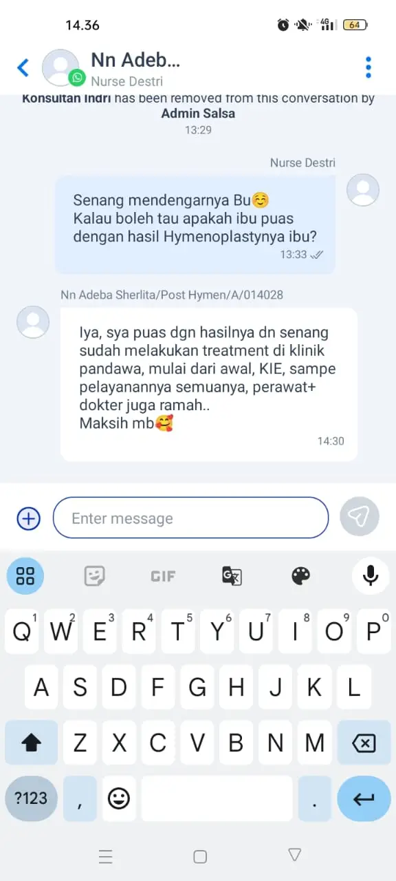 Testimoni Pasien Kontrol